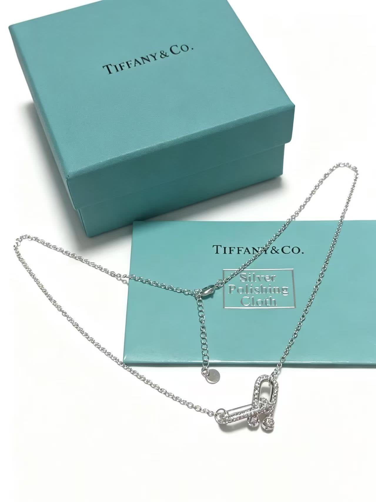 Tiffany & Co. Elsa Peretti® Silver Open Heart Necklace